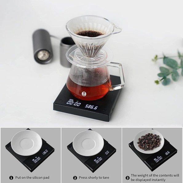 Timemore - Mirror Basic Plus Coffee and Espresso Scale (New Version White) 5