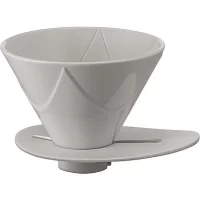 Discover V60 One Pour Coffee Dripper MUGEN - Ceramic White. Elevate your brewing experience with this stylish and efficient drip coffee maker.